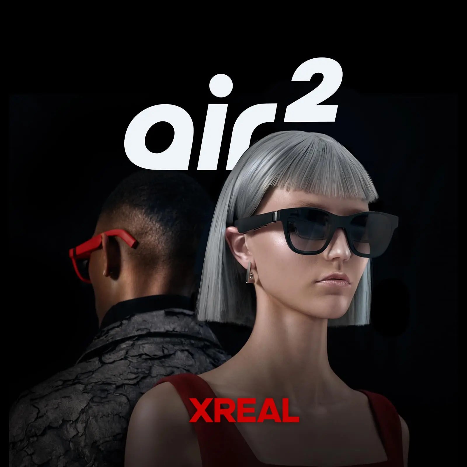 Air 2 Nreal Air2 Smart AR Glasses Micro-Oled Screen 120Hz High Brush 72G Ultra-Light Professional-Grade Color Accuracy