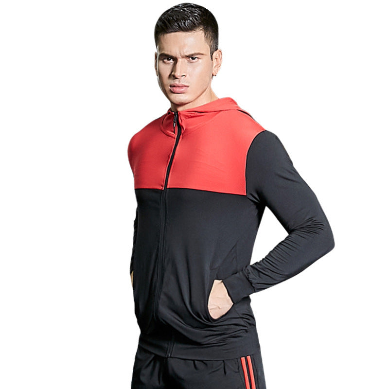 Training yoga hooded workout clothes