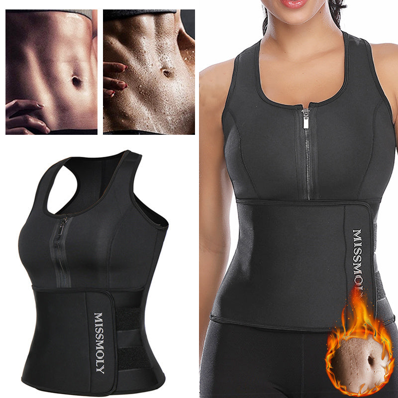 Women Neoprene Waist Trainer Sweat Sauna Suit Waist Cincher