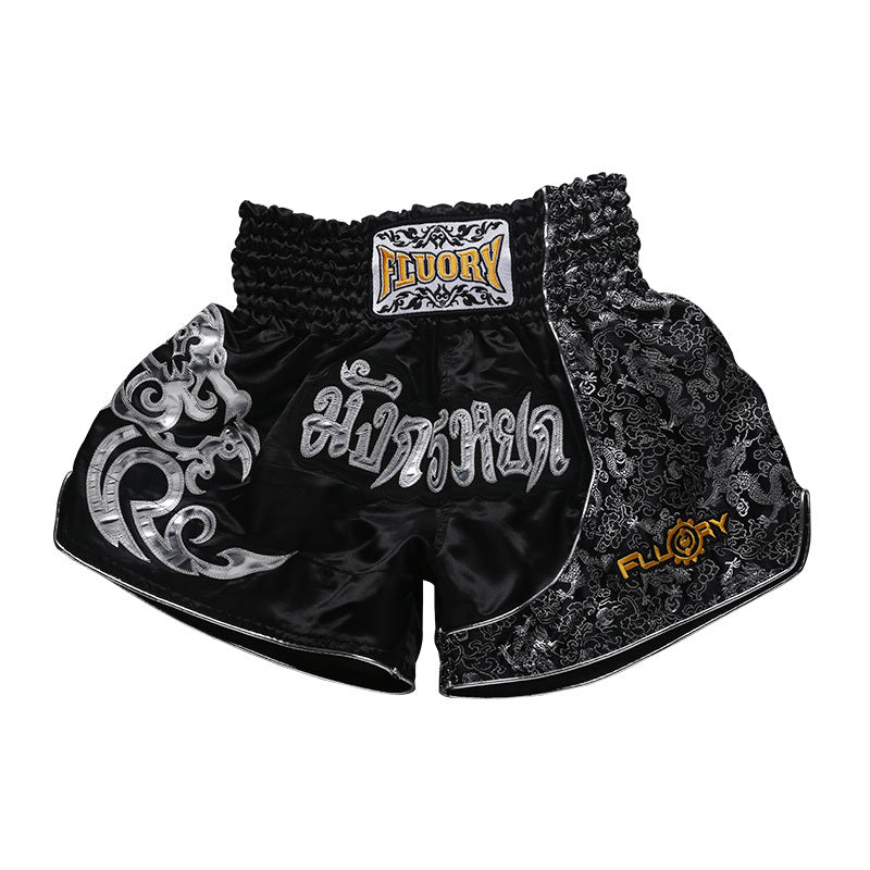 Muay Thai Shorts Men Professional Competition Training Sanda Boxing Suit Women Fight Fighting Shorts