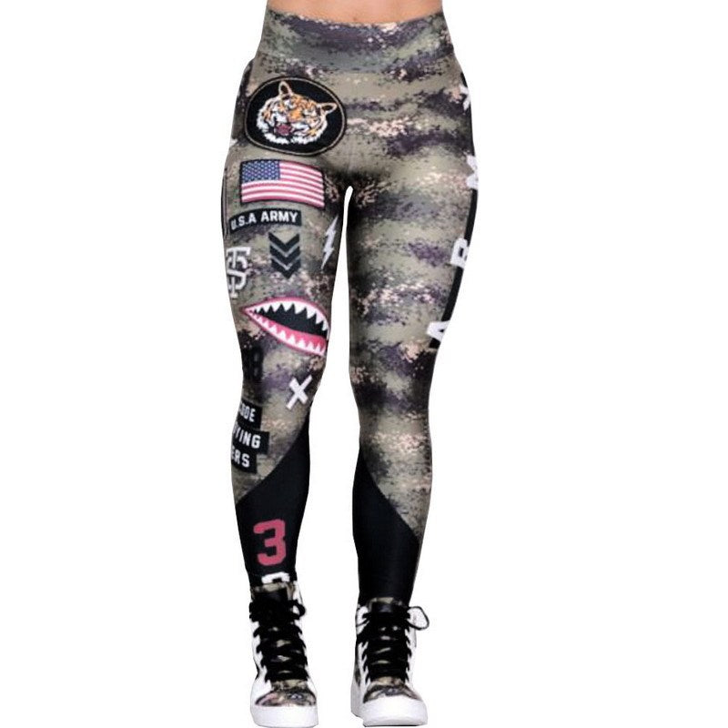 Sport Pants Fitness Leggings Women  Gym Army Sportswear