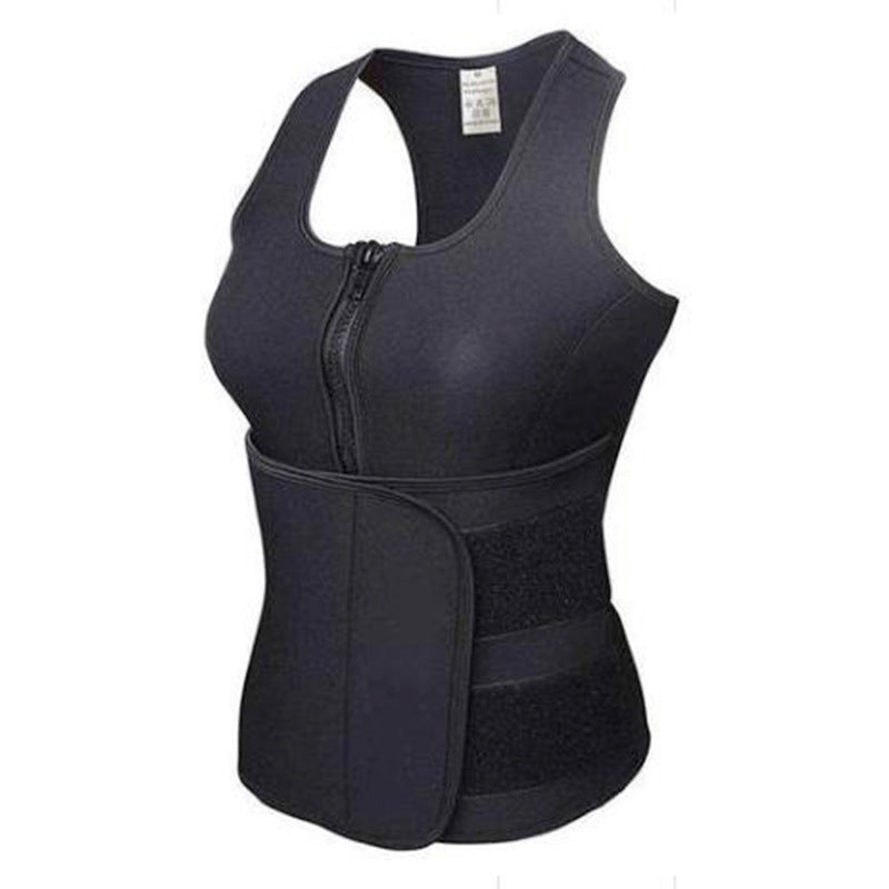 Sweat Neoprene Tank Top Slimming Adjustable Waist Trainer Belt Body Shaper Tummy Fat Burner