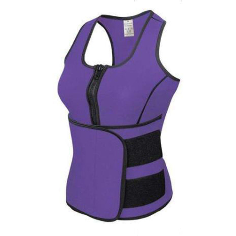 Sweat Neoprene Tank Top Slimming Adjustable Waist Trainer Belt Body Shaper Tummy Fat Burner