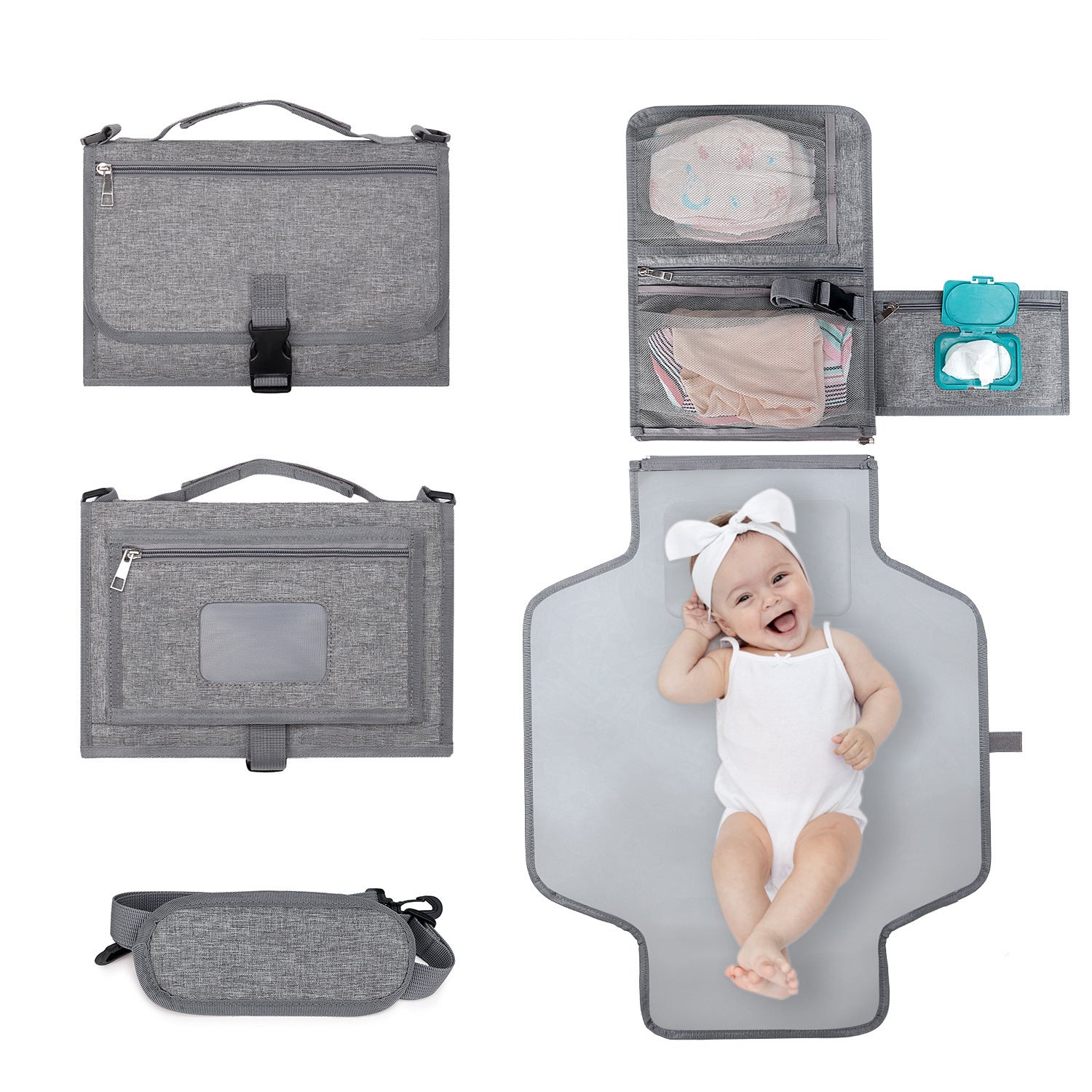 Folding Waterproof Portable Baby Diaper Pad