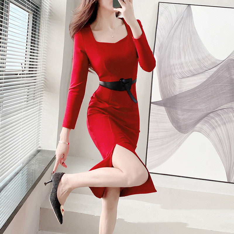 Women's Temperament Slim Package Hip Dresses