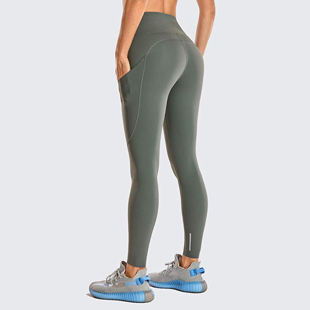 High waist hip yoga pants