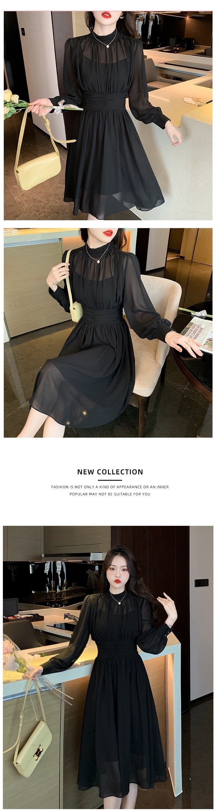 Pearl Chiffon High Goods Vacation Sun Protection Temperament Slimming Dress