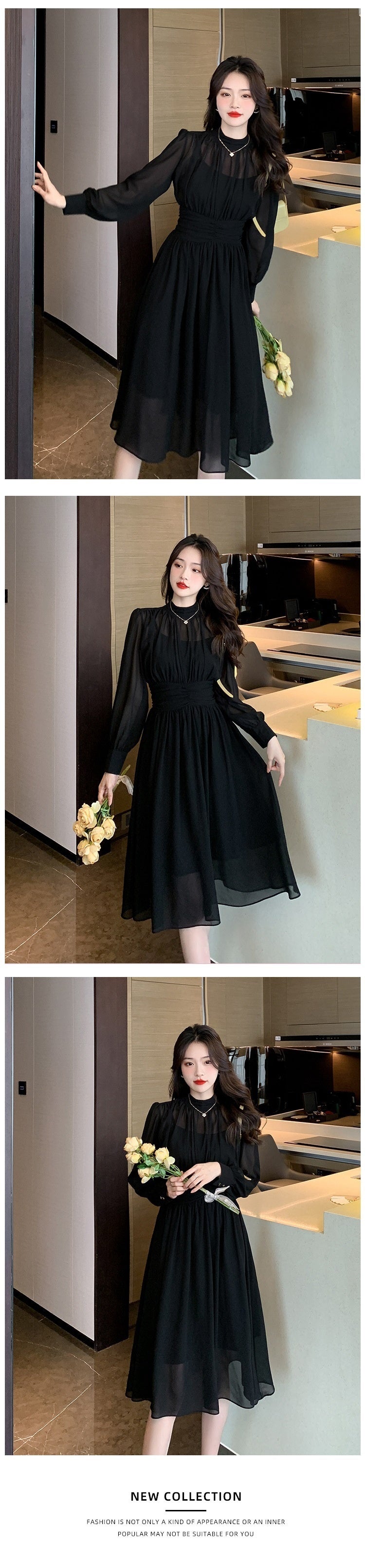 Pearl Chiffon High Goods Vacation Sun Protection Temperament Slimming Dress