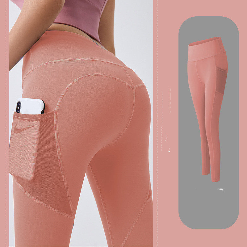 High waist and hip Side Pocket Yoga Pants