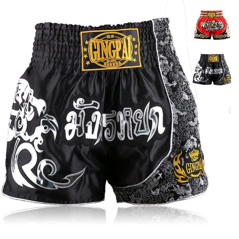 Thai Professional Sanda Boxing Suit Competition Training Fighting Boxing Shorts