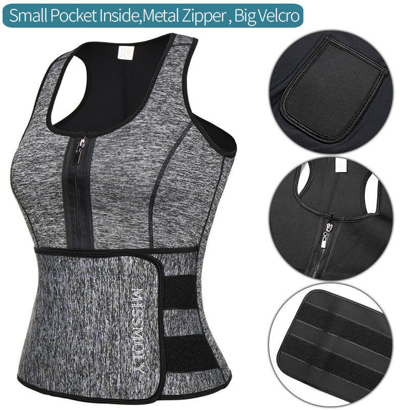 Women Neoprene Waist Trainer Sweat Sauna Suit Waist Cincher