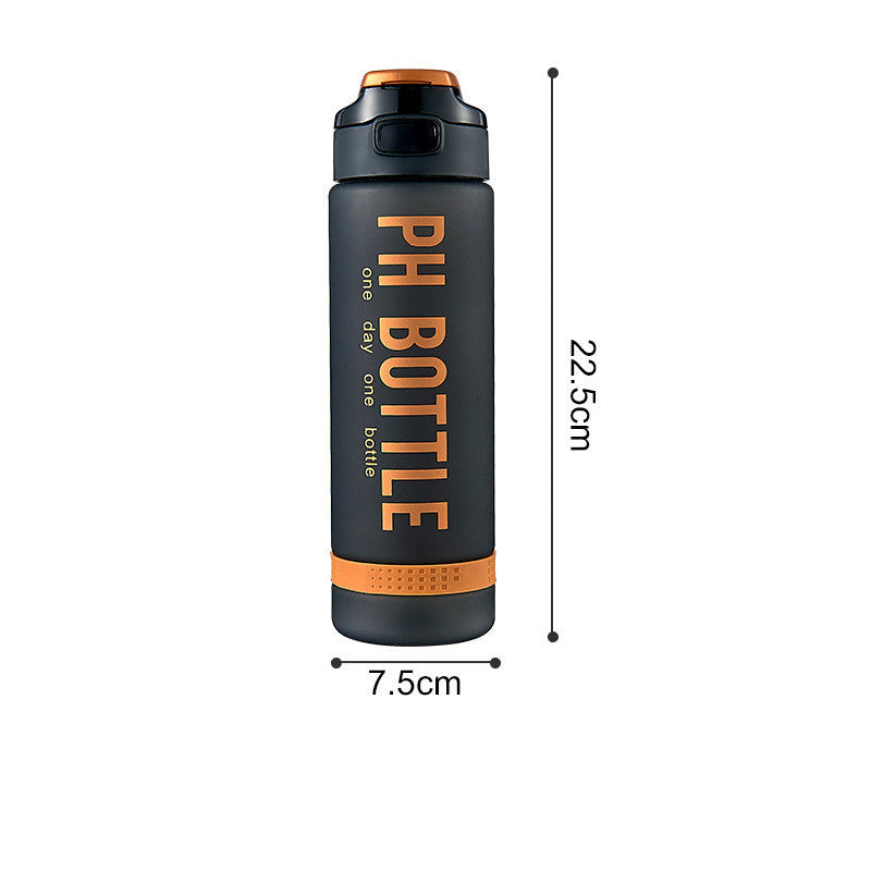 Men's Portable Large Capacity Plastic Water Bottle