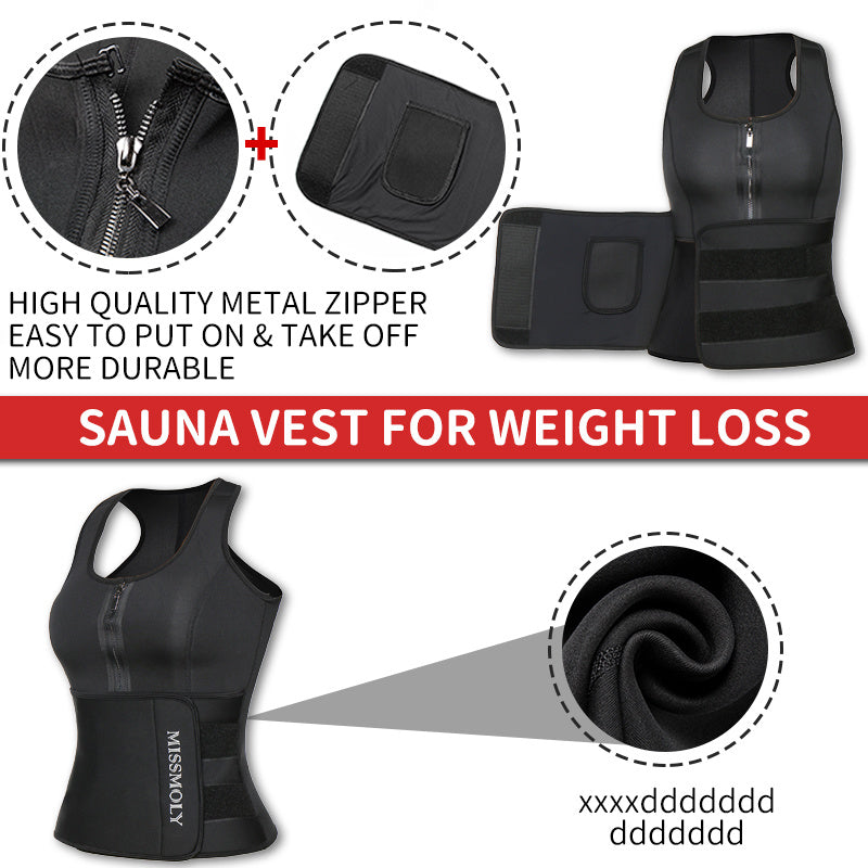 Women Neoprene Waist Trainer Sweat Sauna Suit Waist Cincher