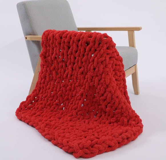 Handwoven Coarse Woolen Thread Blanket