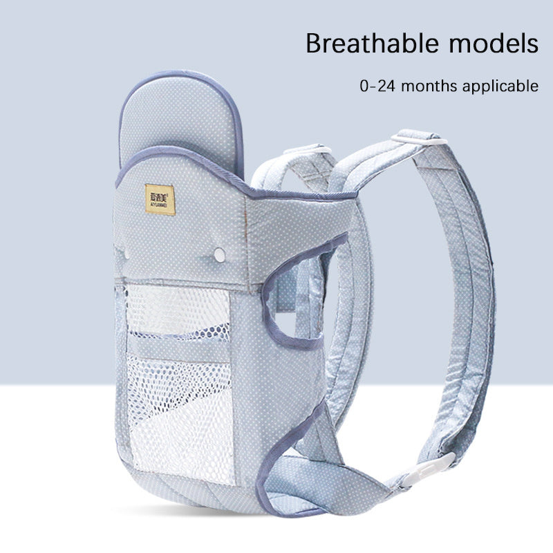 Multifunctional Baby Carrier With Breathable Front And Back In Summer