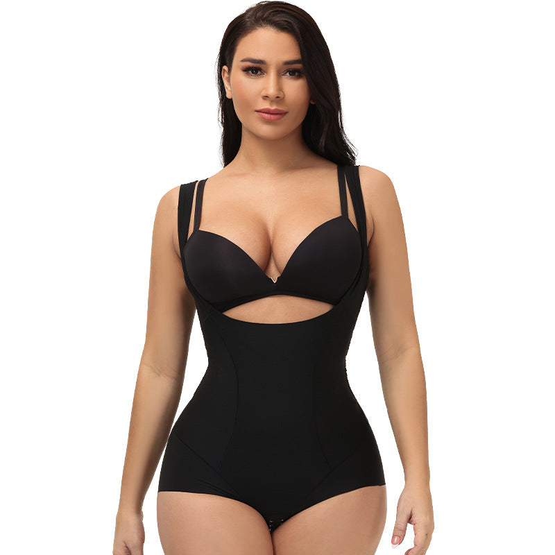 Non-marking One-piece Shapewear Shorts High-elastic Abdomen Corset Bodysuit