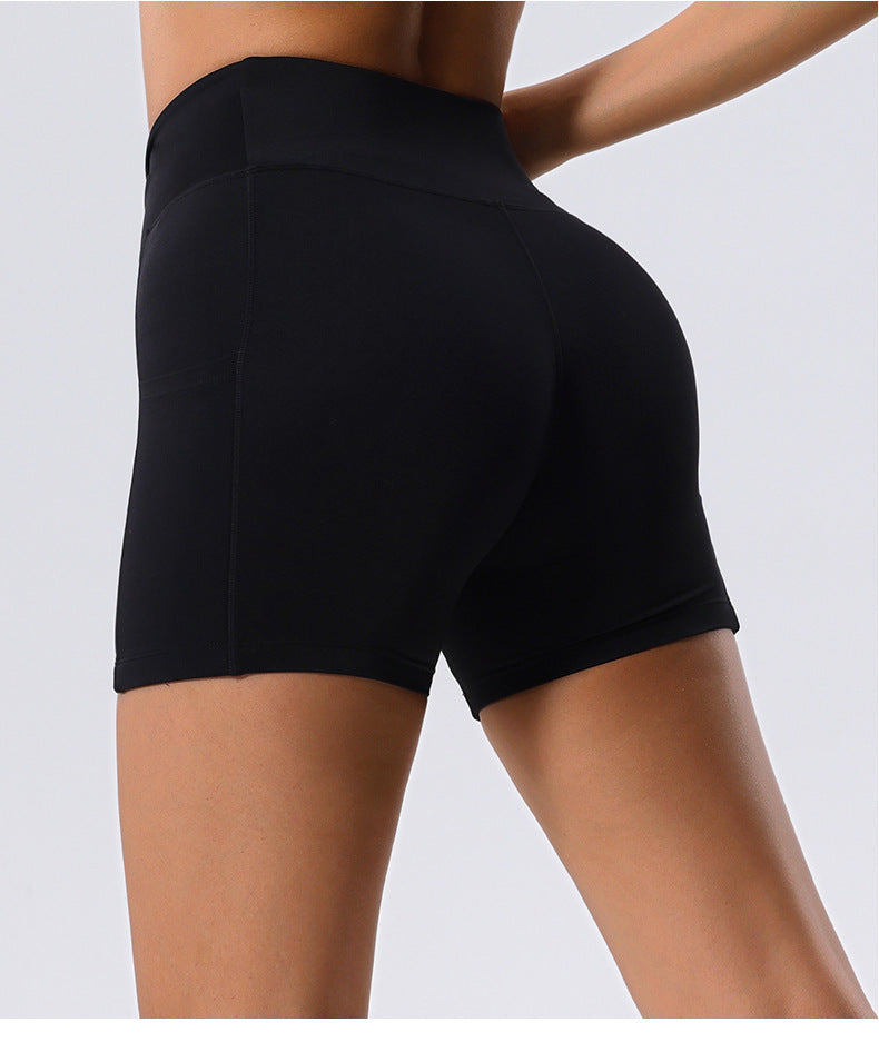 Summer High Waist Hip Raise High Waist Yoga Shorts