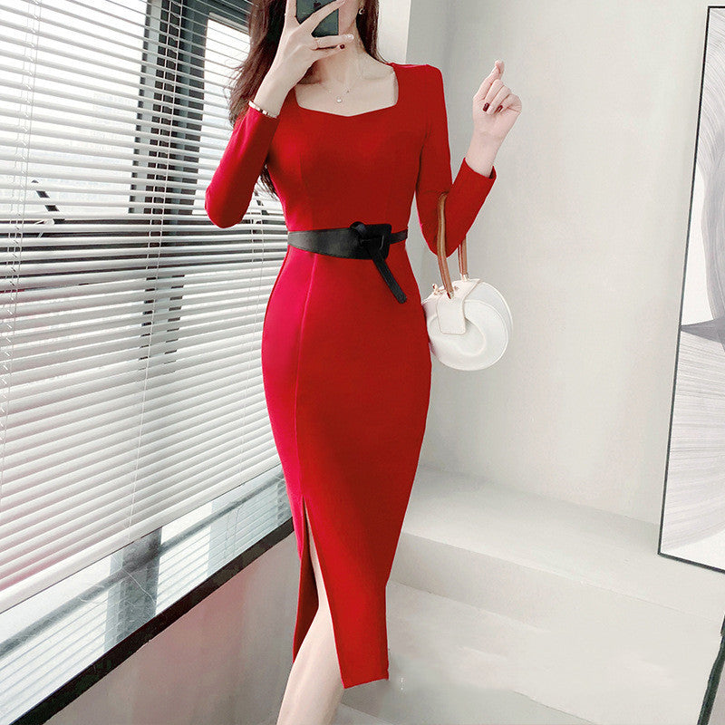 Women's Temperament Slim Package Hip Dresses