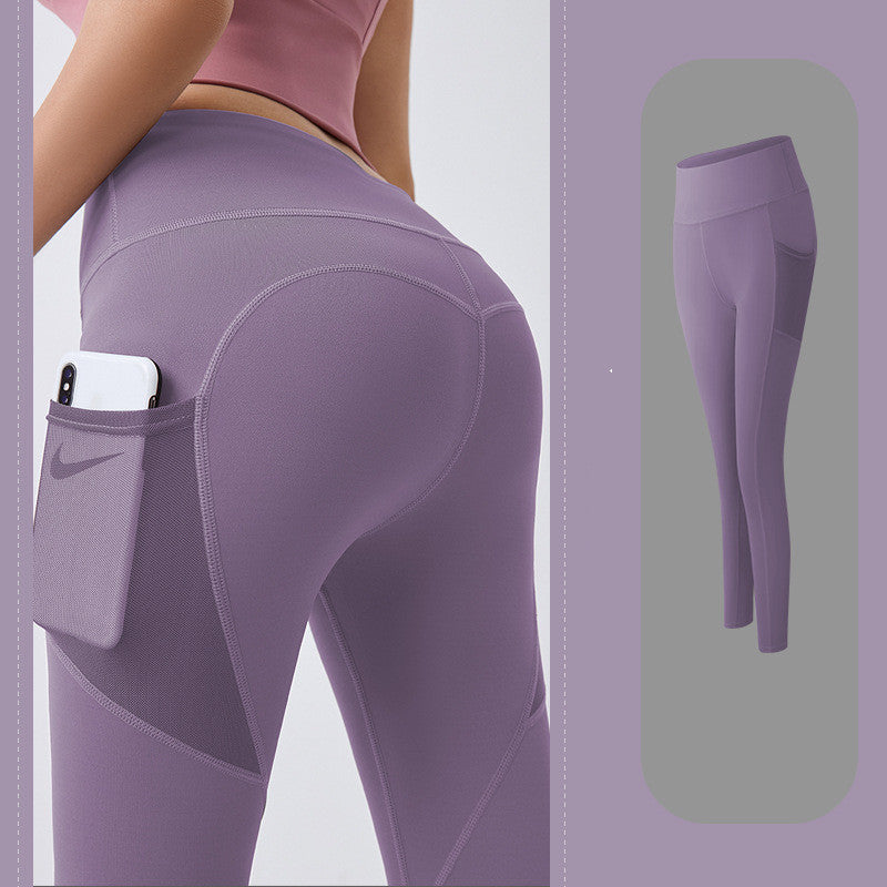 High waist and hip Side Pocket Yoga Pants