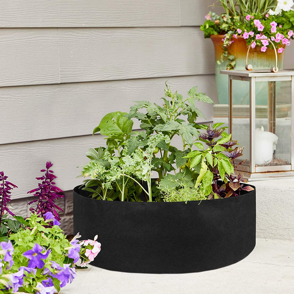 Garden Raised Bed Round Planting Container Grow Bags Fabric Planter Pot For Plants Nursery Pot