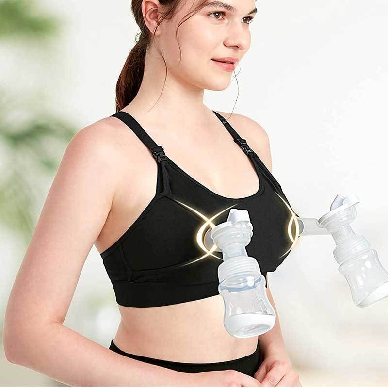 Hands-free Adjustable Breast Pumping Bra Without Rims