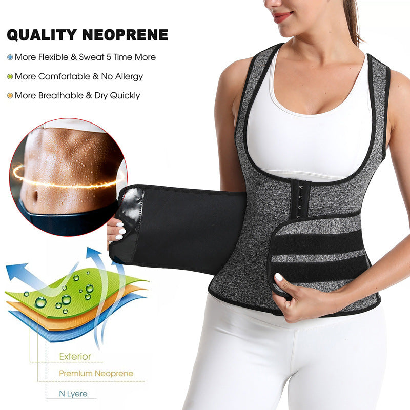 Neopren Waist Trainer For Women Workout Trimmer Belt Sauna Sweat Corset Cincher