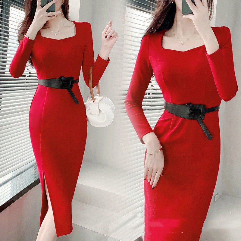 Women's Temperament Slim Package Hip Dresses