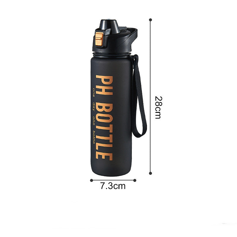 Men's Portable Large Capacity Plastic Water Bottle