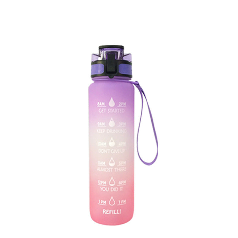 Transparent Flask Water Bottle 1000ml Bottled Kawaii Bottle Bpa Free Infuser Plastic Milk Sports Clear Water Bottle Kawaii Cup