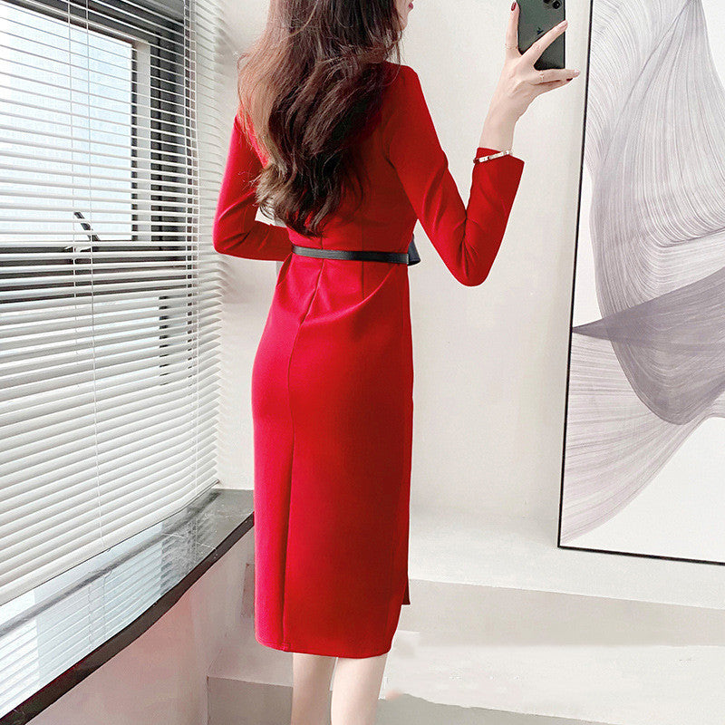 Women's Temperament Slim Package Hip Dresses