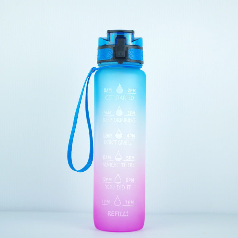 Transparent Flask Water Bottle 1000ml Bottled Kawaii Bottle Bpa Free Infuser Plastic Milk Sports Clear Water Bottle Kawaii Cup