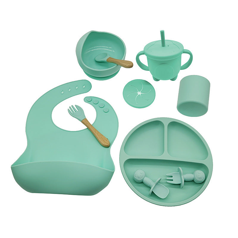 Children's Feeding Silicone Dinner Plate Set