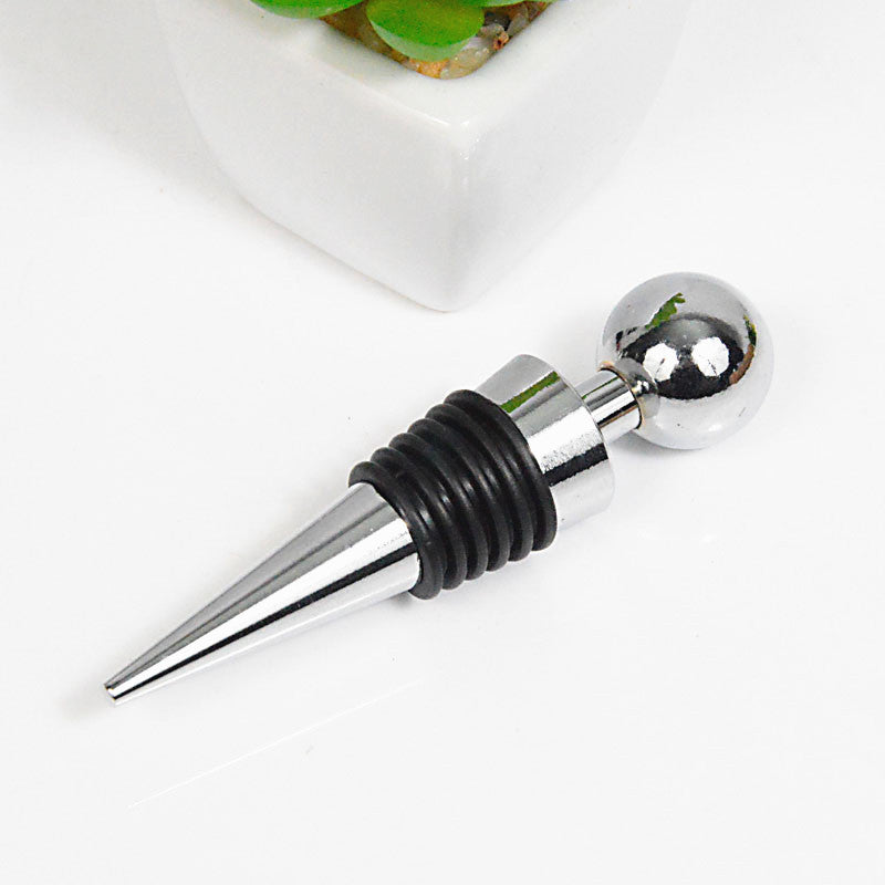 Environmentally Friendly Plastic Silver Plated Wine Stopper Wine Wine Stopper Custom Wine Bottle Stopper